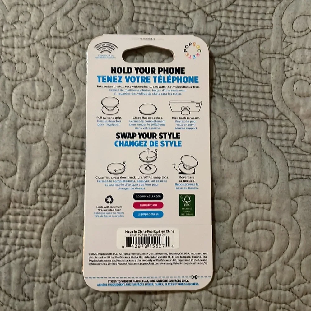 New in packaging Popsocts Popgrip.